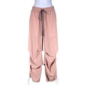 Bakyarder NWT Womens M Parachute Y2K Pants Baggy Pink Joggers Gorpcore Hip Hop
